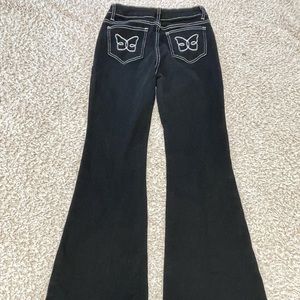 black boot cut jeans